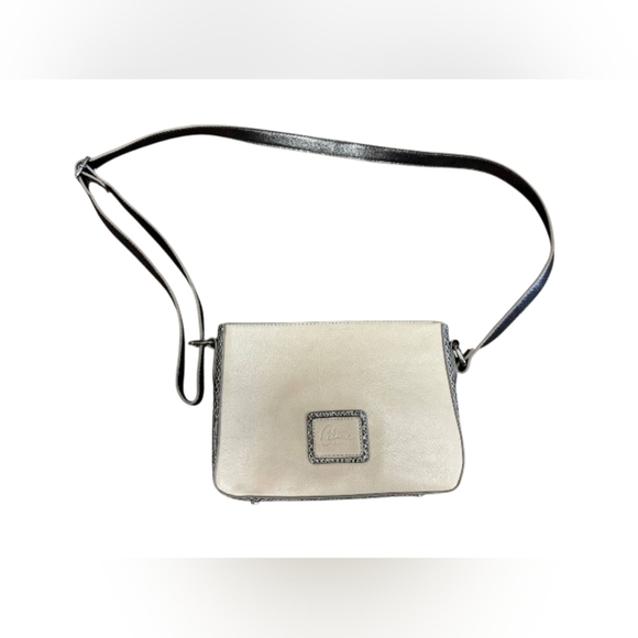 Celine Dion Leather Purse Creme Snake Print EUC - Picture 2 of 8